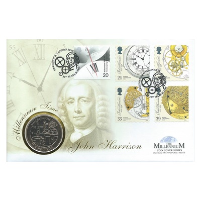 1999 BU 1 Crown - John Harrison Commemorative Coin - Click Image to Close
